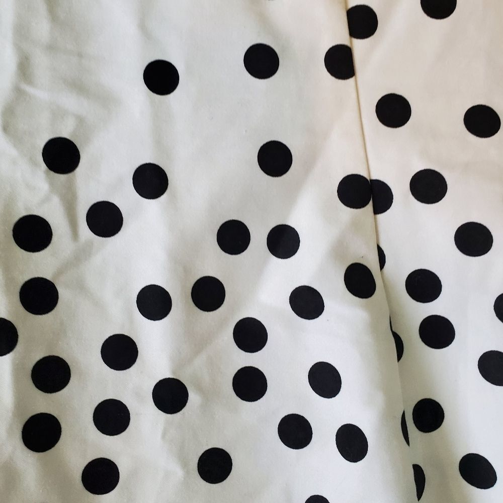 🔸️NWT Madison Leigh White Polka Dot Stretchy Sleeveless Dress Petite 10 - Picture 6 of 12